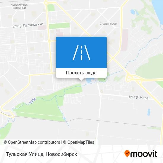 Карта Тульская Улица