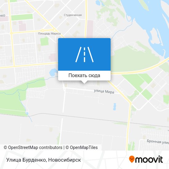 Карта Улица Бурденко