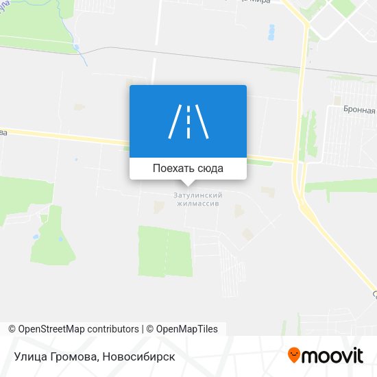 Карта Улица Громова