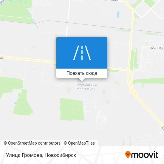Карта Улица Громова