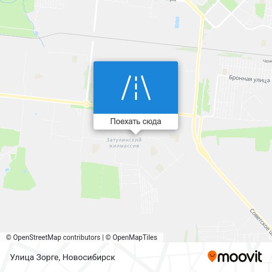 Карта Улица Зорге
