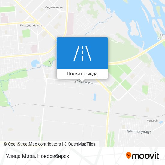 Карта Улица Мира