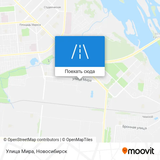 Карта Улица Мира