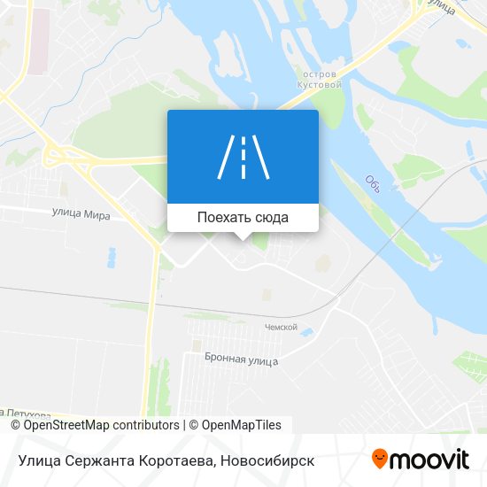 Карта Улица Сержанта Коротаева