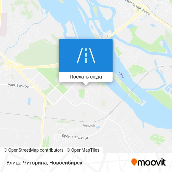 Карта Улица Чигорина