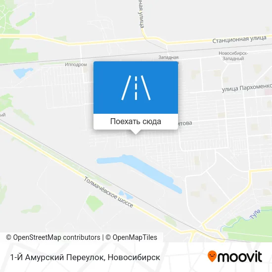 Карта 1-Й Амурский Переулок