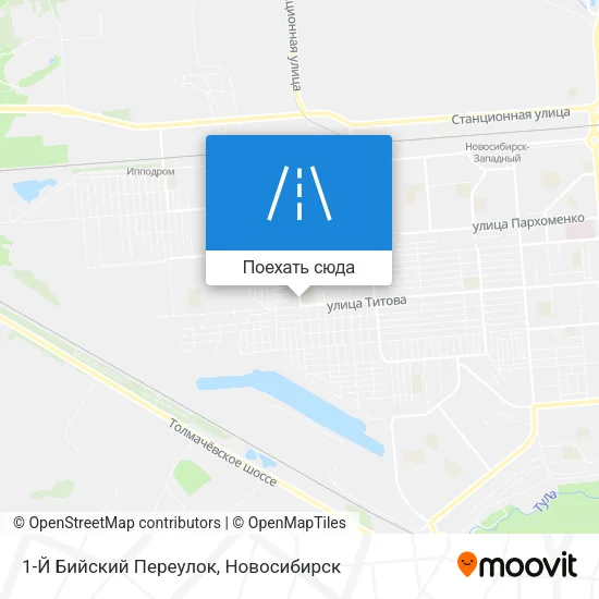 Карта 1-Й Бийский Переулок