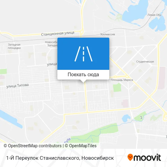 Карта 1-Й Переулок Станиславского