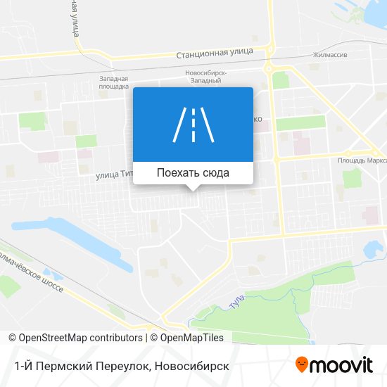 Карта 1-Й Пермский Переулок