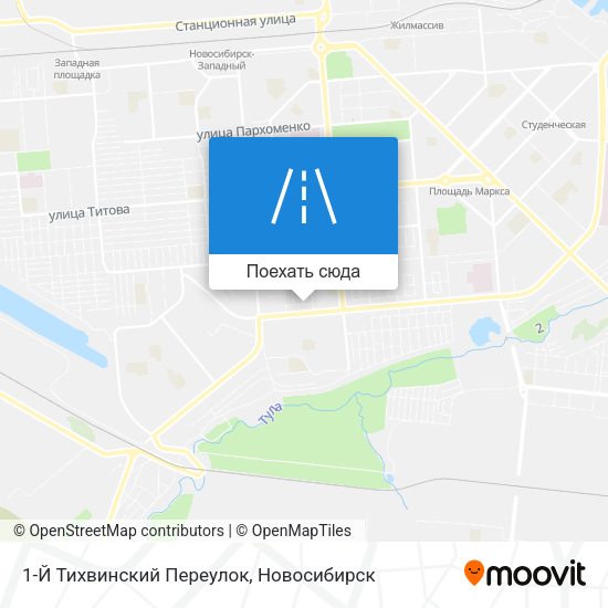 Карта 1-Й Тихвинский Переулок