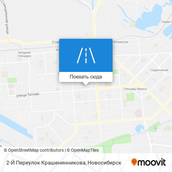 Карта 2-Й Переулок Крашенинникова