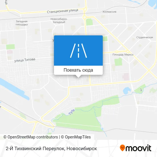 Карта 2-Й Тихвинский Переулок