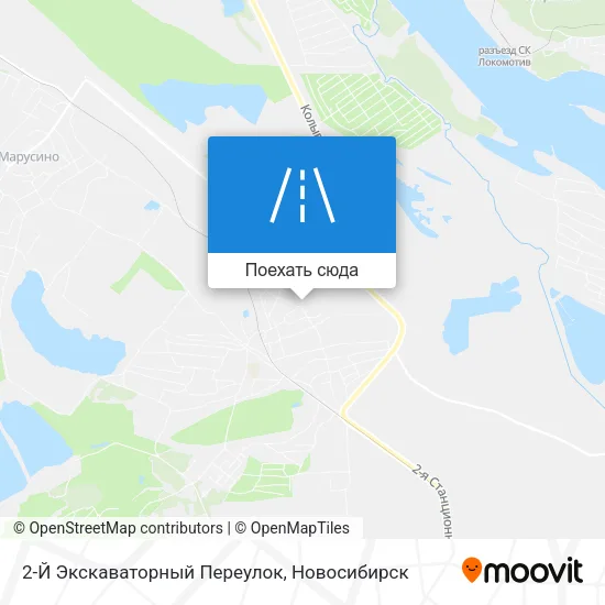 Карта 2-Й Экскаваторный Переулок