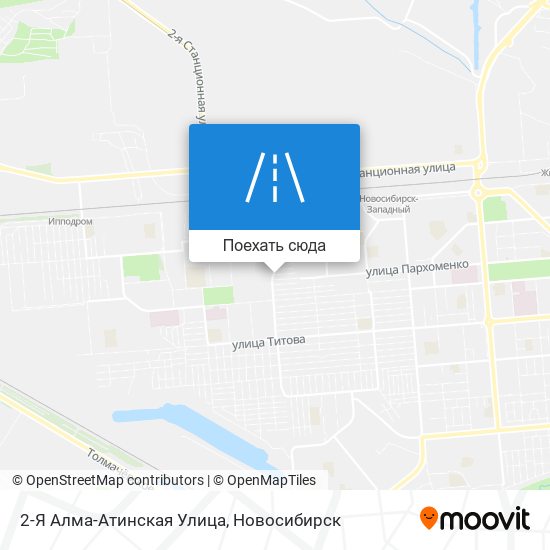 Карта 2-Я Алма-Атинская Улица