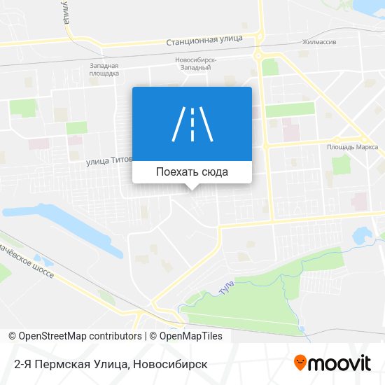 Карта 2-Я Пермская Улица