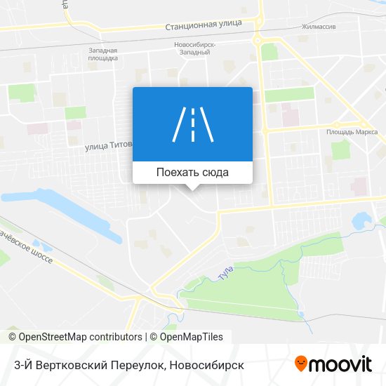 Карта 3-Й Вертковский Переулок