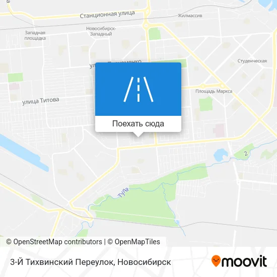 Карта 3-Й Тихвинский Переулок