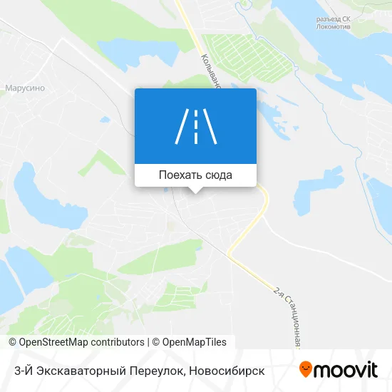 Карта 3-Й Экскаваторный Переулок