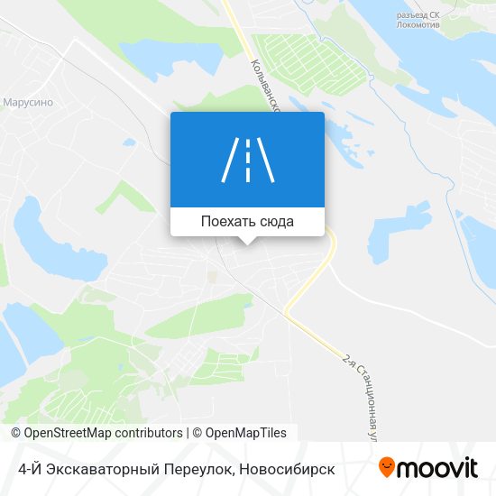 Карта 4-Й Экскаваторный Переулок