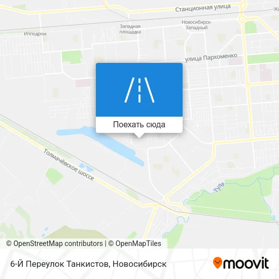 Карта 6-Й Переулок Танкистов