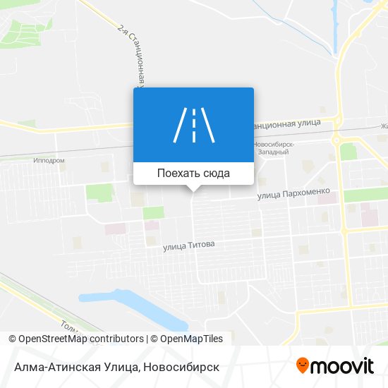 Карта Алма-Атинская Улица