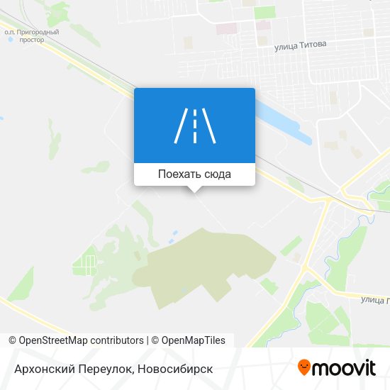 Карта Архонский Переулок