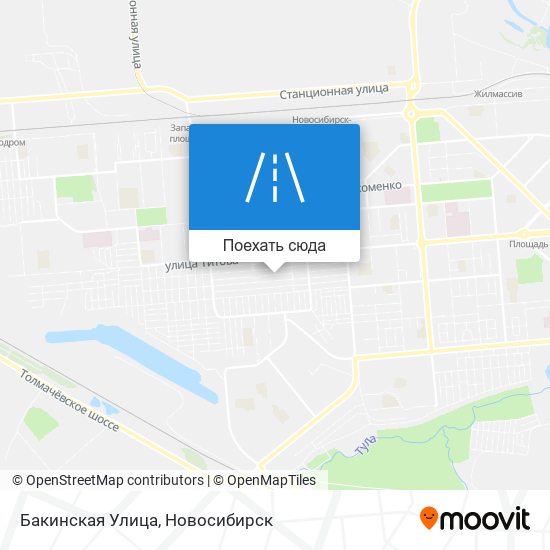 Карта Бакинская Улица