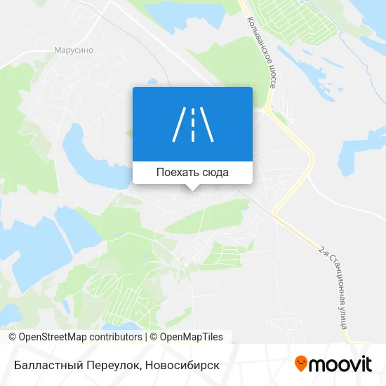 Карта Балластный Переулок