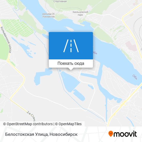 Карта Белостокская Улица