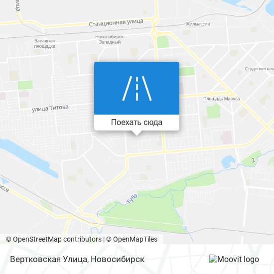 Карта Вертковская Улица