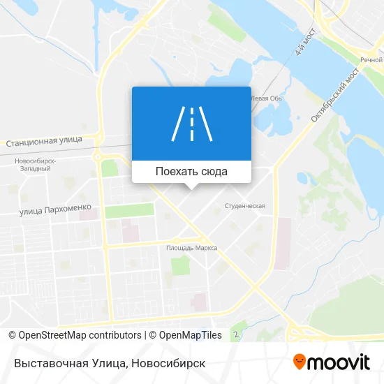 Карта Выставочная Улица