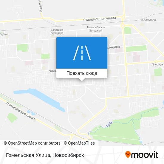 Карта Гомельская Улица