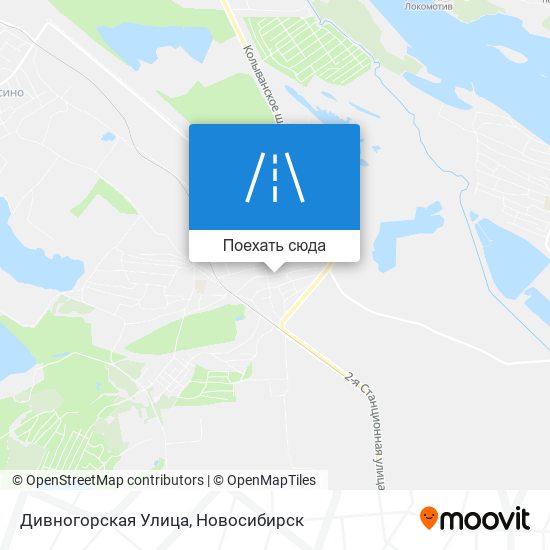 Карта Дивногорская Улица