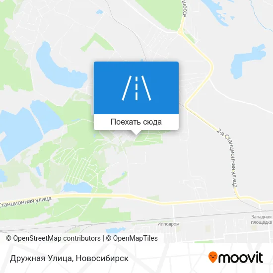Карта Дружная Улица