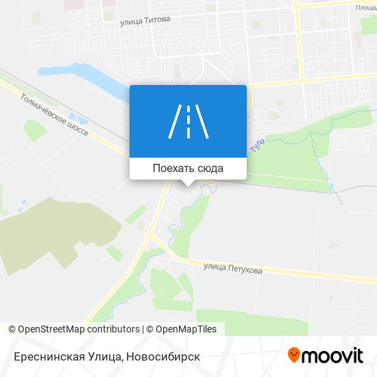Карта Ереснинская Улица