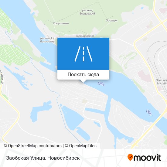 Карта Заобская Улица