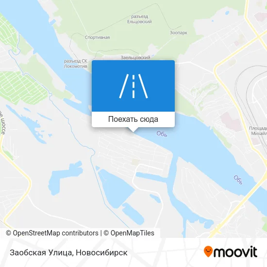 Карта Заобская Улица