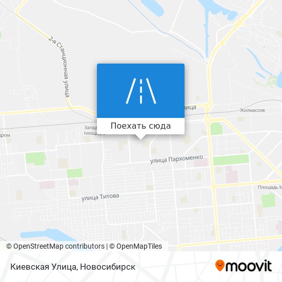 Карта Киевская Улица