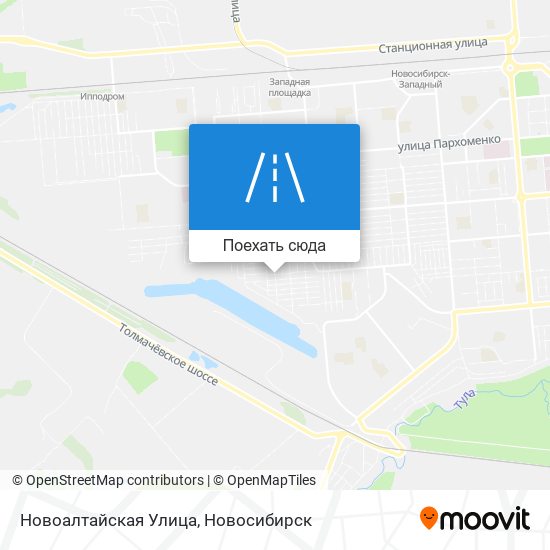 Карта Новоалтайская Улица