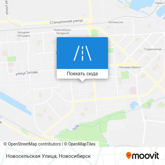 Карта Новосельская Улица