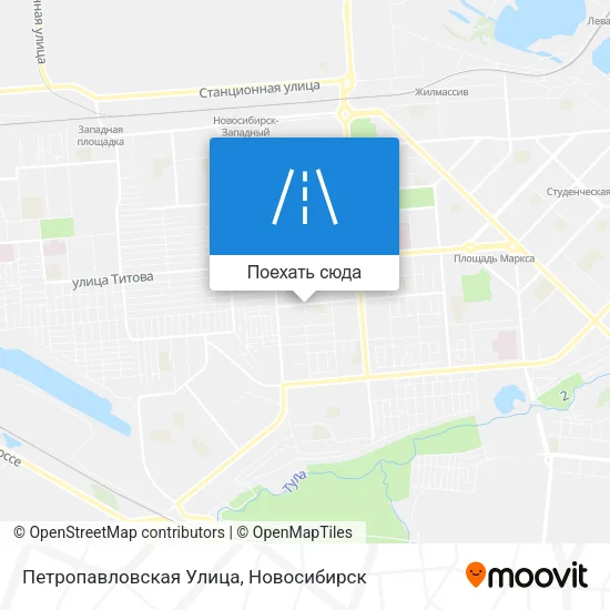 Карта Петропавловская Улица
