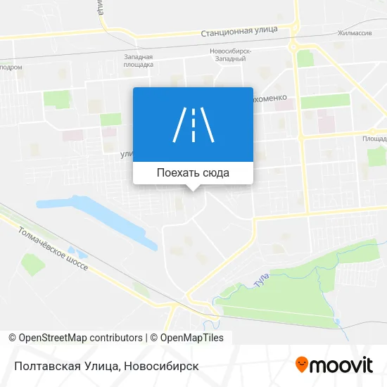 Карта Полтавская Улица