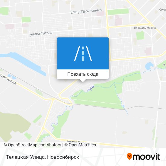 Карта Телецкая Улица