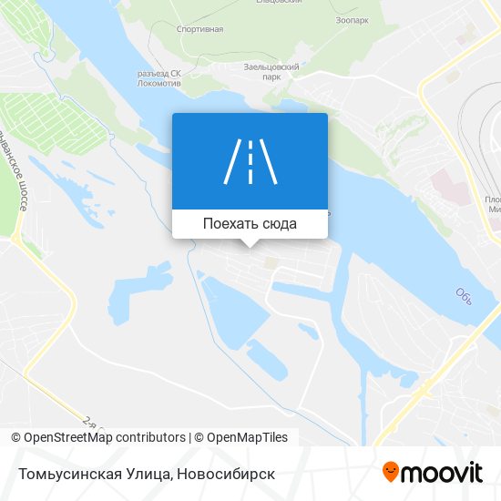 Карта Томьусинская Улица