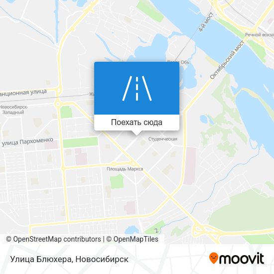 Карта Улица Блюхера