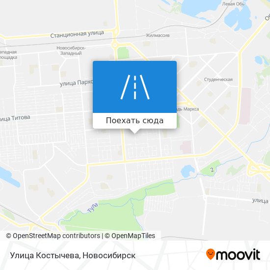 Карта Улица Костычева