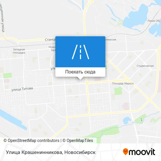 Карта Улица Крашенинникова