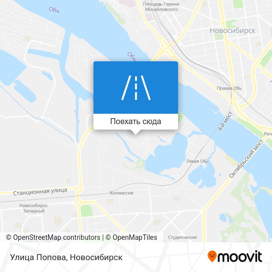 Карта Улица Попова