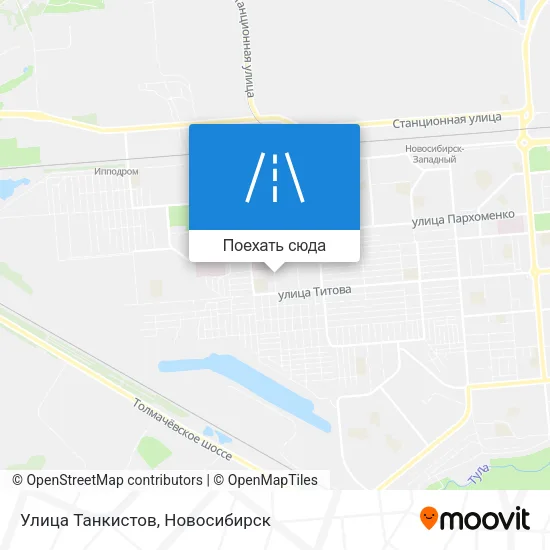 Карта Улица Танкистов