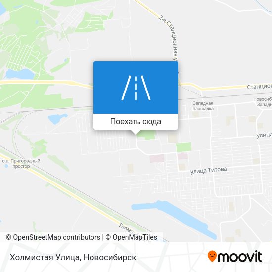 Карта Холмистая Улица